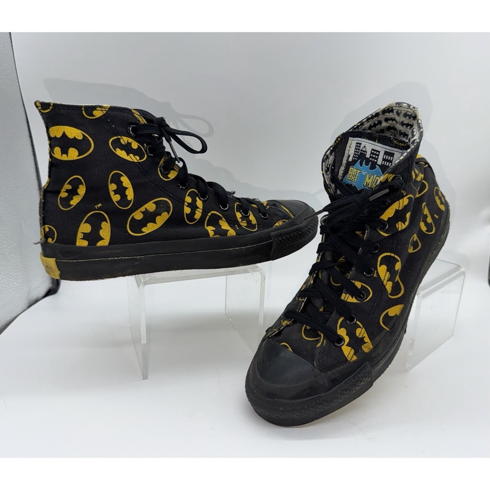 CONVERSE Adult Vintage 1989 Batman Sneakers DC Canvas Sz Men's 6.5 / Women's 8.5